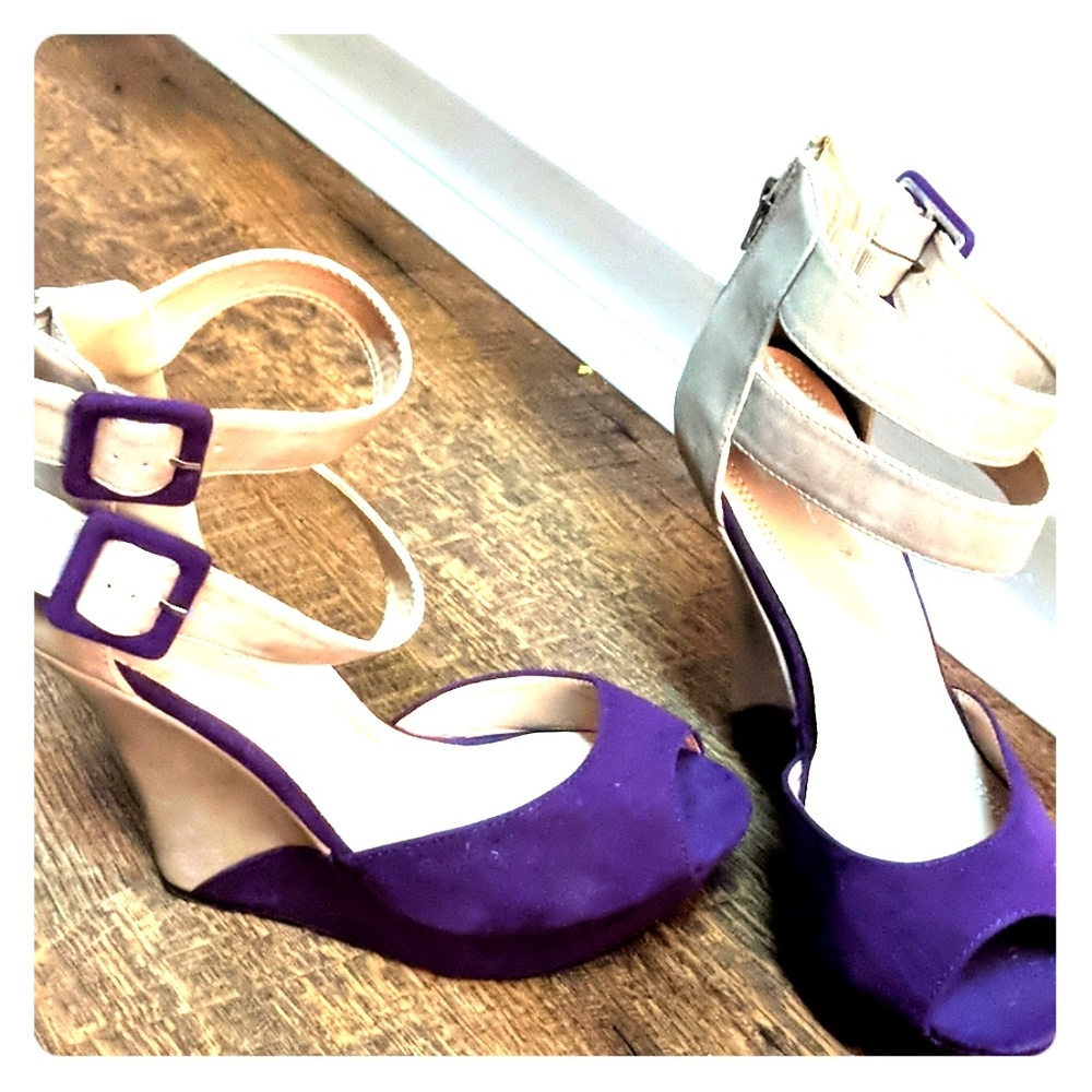 Super cute Purple Wedges